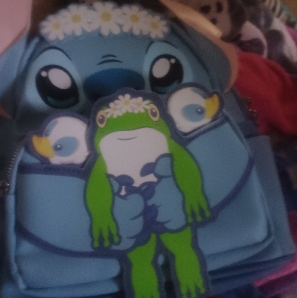 Blue Kids Backpack with Cartoon Character Design
